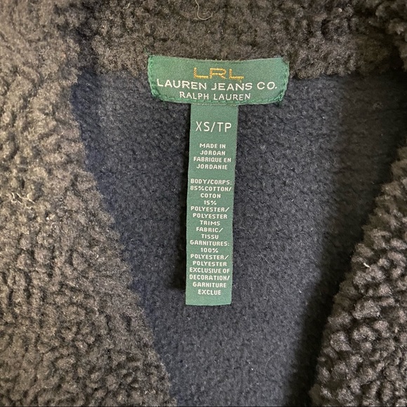 Ralph Lauren Women Fleece / Shawl Collar Sherpa Jacket Size-XS - Picture 8 of 10